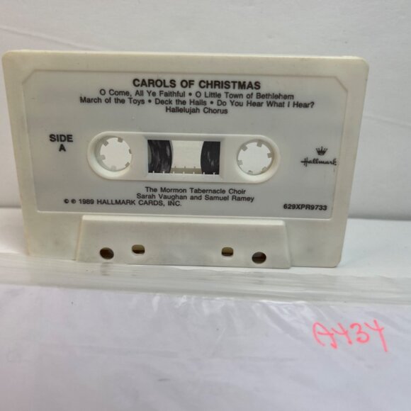 Hallmark Carols of Christmas Cassette 1989 Mormon Tabernacle Choir Vaughan A434 - Picture 7 of 7